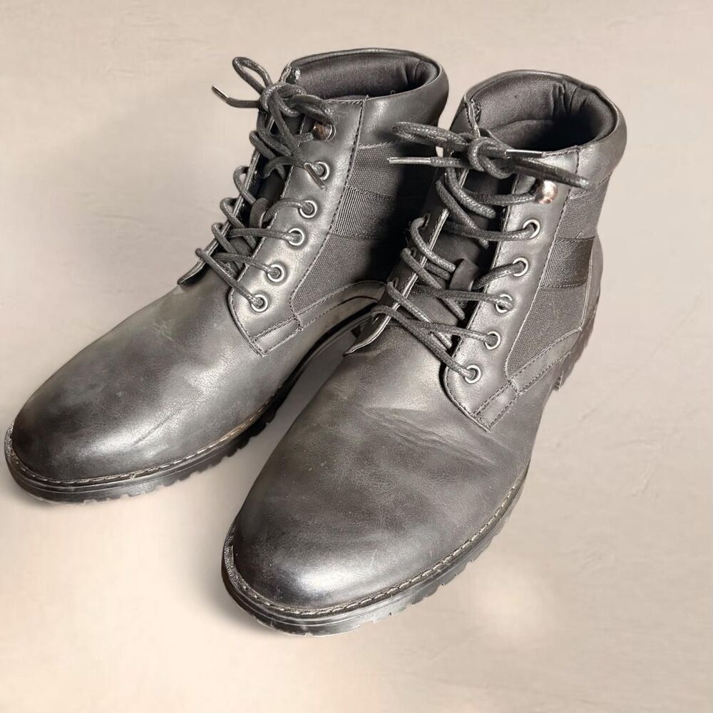 Women’s Size 8.5 ASOS Black combat lace-up boots